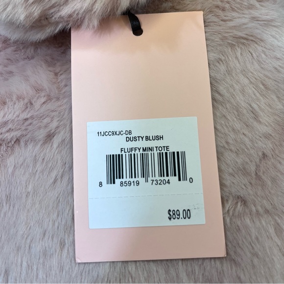 Juicy Couture Dusty Blush Fluffy Mini Tote - Picture 7 of 7
